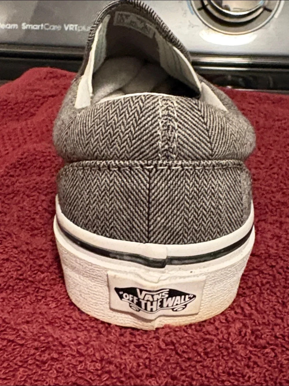 Vans Classic Slip Ons Herringbone Pattern Woman’s Sz 5.5